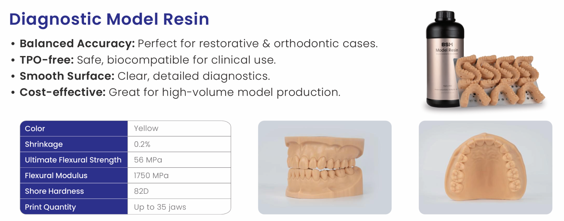 Diagnostic Model Resin