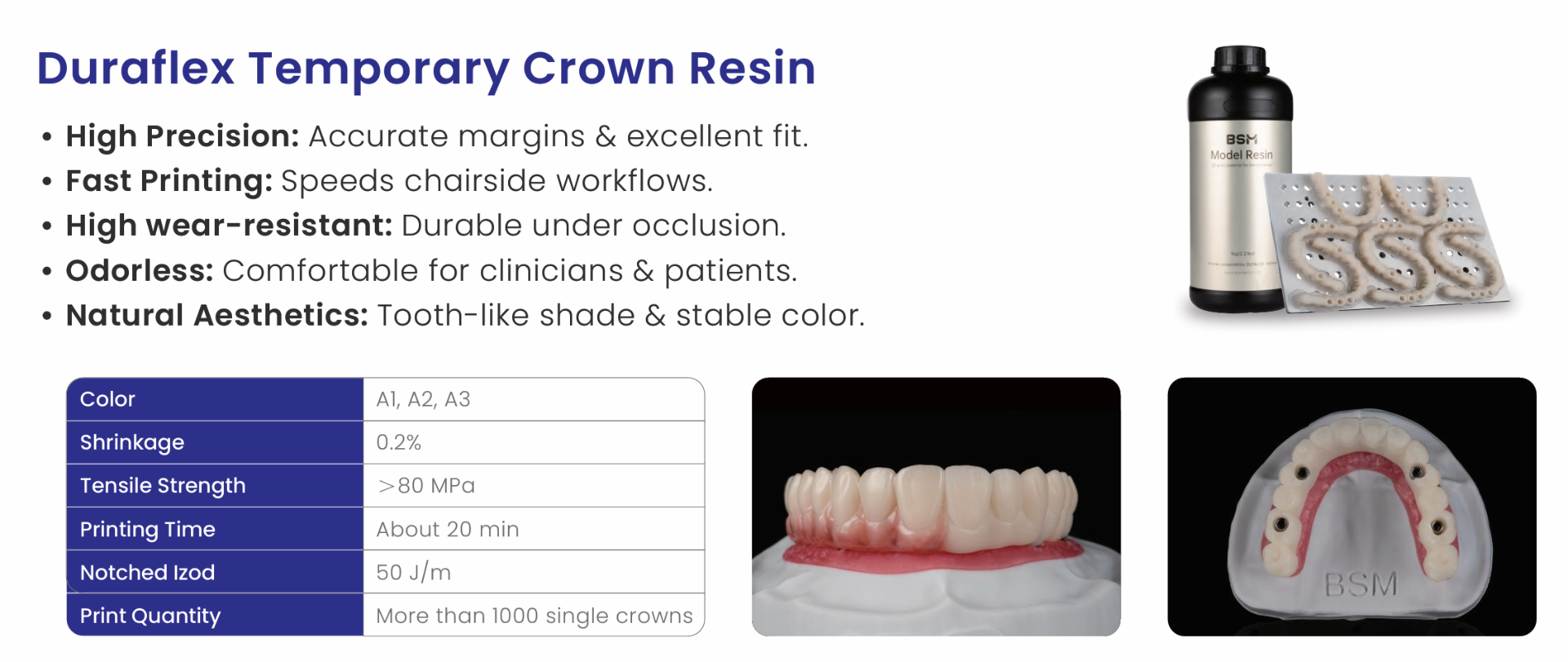 Duraflex Temporary Crown Resin
